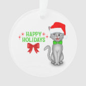 Marvin de Wiskunde Kat Acryl Kerst Ornament (voorkant)