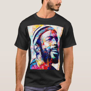 Marvin Gaye Abstract Schilderijen Crewneck Sweatsh T-shirt