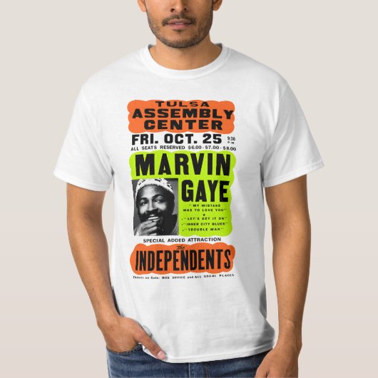 marvin gaye Concert T-shirt (Voorkant)