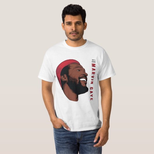 marvin gaye DC's eigen T-shirt (Voorkant volledig)