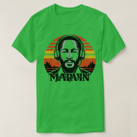 Marvin Gaye  iconisch ontwerp T-shirt (Design voorkant)