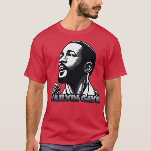 Marvin Gaye Retro Originele Fan Art T-shirt