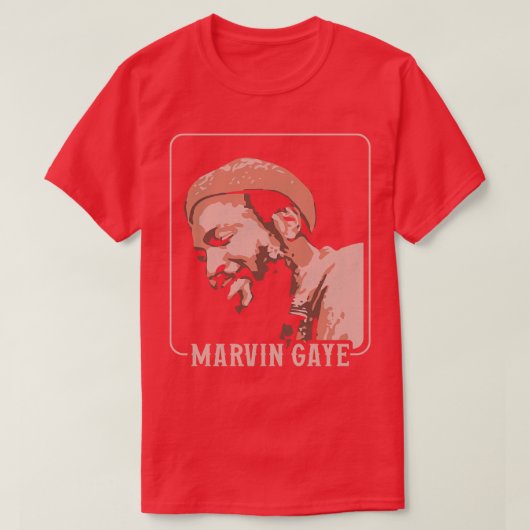 Marvin Gaye Vintage 70s Stijl T-shirt (Design voorkant)
