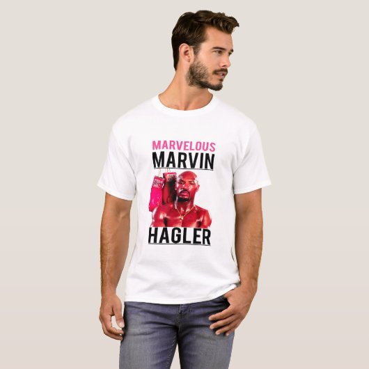 marvin hagler bokst geweldig T-Shirt (Voorkant volledig)