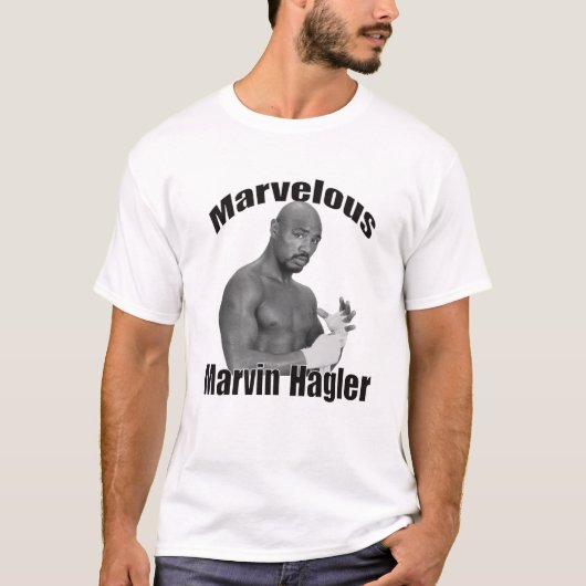 marvin hagler bokst geweldig t-shirt (Voorkant)