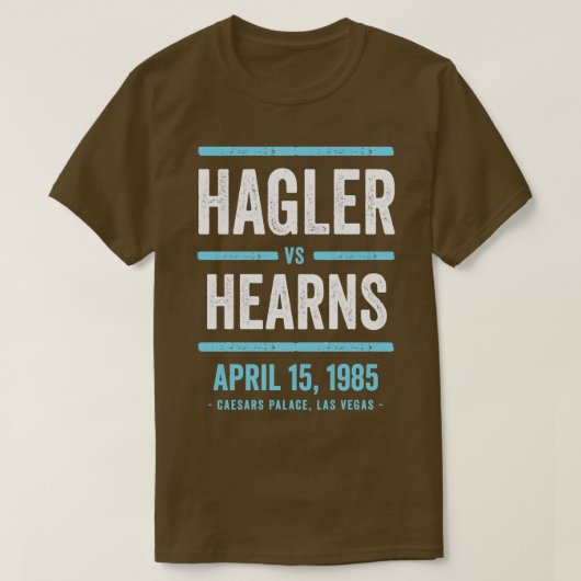 Marvin Hagler vs Thomas Hearns Retro T-shirt (Design voorkant)