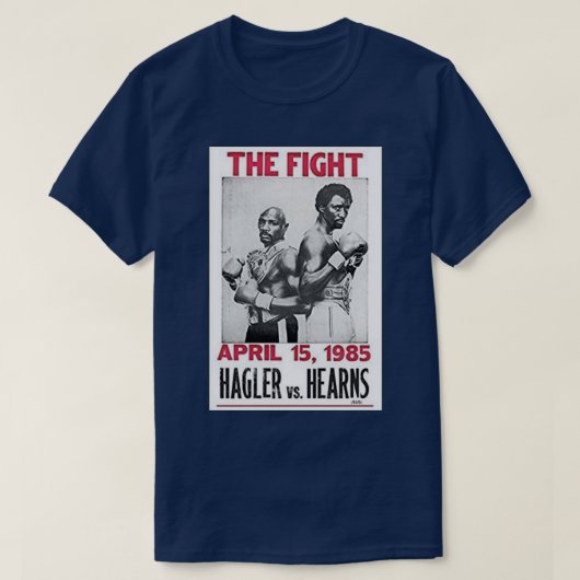 Marvin Hagler vs Tommy Hearns T-shirt (Design voorkant)