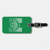 MARVIN HET MARTIAN™ Gestreept pictogram Bagagelabel (Voorkant horizontaal)