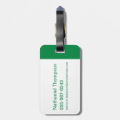 MARVIN HET MARTIAN™ Gestreept pictogram Bagagelabel (Achterkant verticaal)