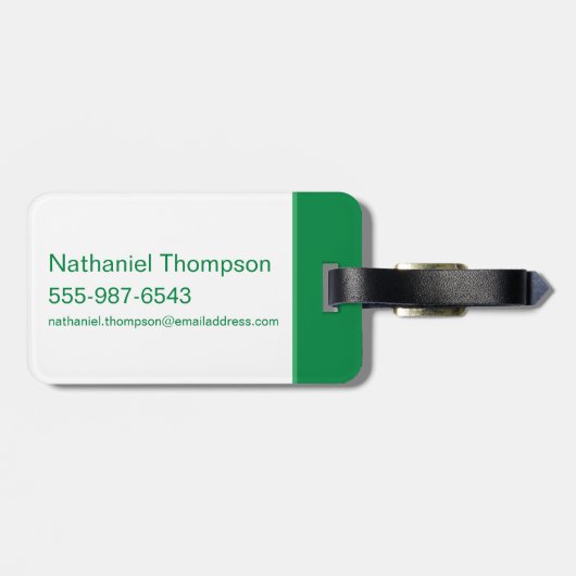 MARVIN HET MARTIAN™ Gestreept pictogram Bagagelabel (Achterkant horizontaal)