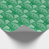 MARVIN HET MARTIAN™ Gestreept pictogram Cadeaupapier (Hoek)