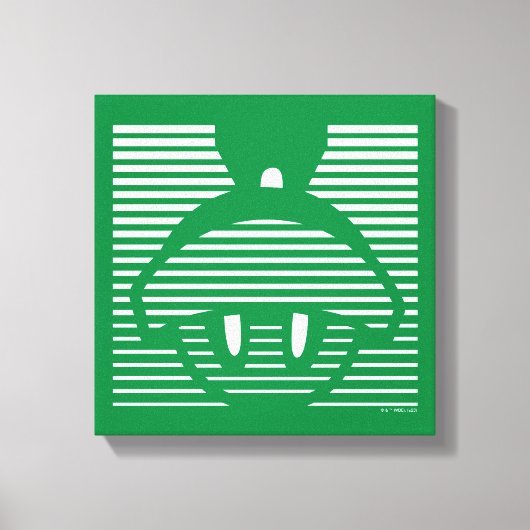 MARVIN HET MARTIAN™ Gestreept pictogram Canvas Afdruk (Voorkant)