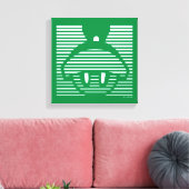 MARVIN HET MARTIAN™ Gestreept pictogram Canvas Afdruk (Insitu (Woonkamer))