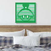 MARVIN HET MARTIAN™ Gestreept pictogram Canvas Afdruk (Insitu (Slaapkamer))