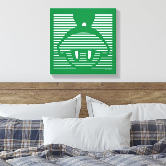 MARVIN HET MARTIAN™ Gestreept pictogram Canvas Afdruk (Insitu (Slaapkamer))