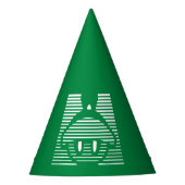 MARVIN HET MARTIAN™ Gestreept pictogram Feesthoedjes (Voorkant)