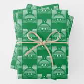 MARVIN HET MARTIAN™ Gestreept pictogram Inpakpapier Vel (In situ)