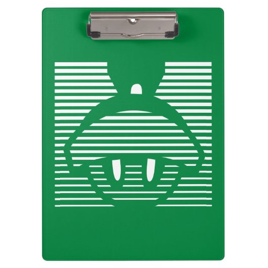 MARVIN HET MARTIAN™ Gestreept pictogram Klembord (Voorkant)