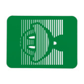 MARVIN HET MARTIAN™ Gestreept pictogram Magneet (Horizontaal)