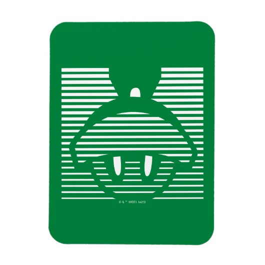 MARVIN HET MARTIAN™ Gestreept pictogram Magneet (Verticaal)