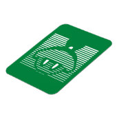MARVIN HET MARTIAN™ Gestreept pictogram Magneet (Linkerzijde)