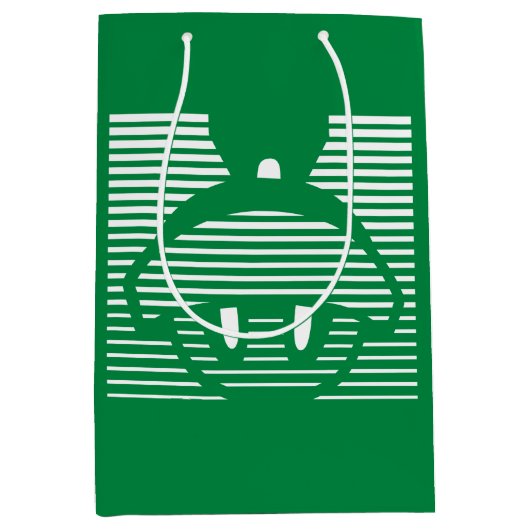 MARVIN HET MARTIAN™ Gestreept pictogram Medium Cadeauzakje (Voorkant)