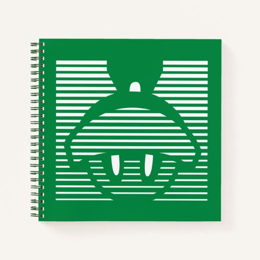 MARVIN HET MARTIAN™ Gestreept pictogram Notitieboek (Voorkant)