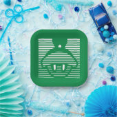 MARVIN HET MARTIAN™ Gestreept pictogram Papieren Bordje (Feest)