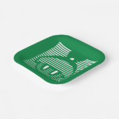 MARVIN HET MARTIAN™ Gestreept pictogram Papieren Bordje (Gebogen)