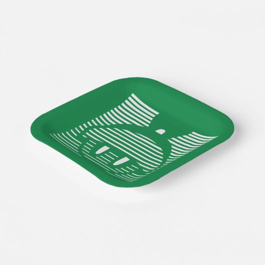 MARVIN HET MARTIAN™ Gestreept pictogram Papieren Bordje (Gebogen)