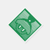 MARVIN HET MARTIAN™ Gestreept pictogram Servet (Hoek)