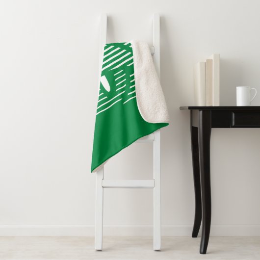 MARVIN HET MARTIAN™ Gestreept pictogram Sherpa Deken (In situ)