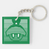 MARVIN HET MARTIAN™ Gestreept pictogram Sleutelhanger (Achterkant)