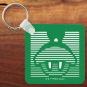 MARVIN HET MARTIAN™ Gestreept pictogram Sleutelhanger (Voorkant)