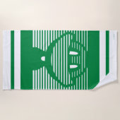 MARVIN HET MARTIAN™ Gestreept pictogram Strandlaken (Voorkant)