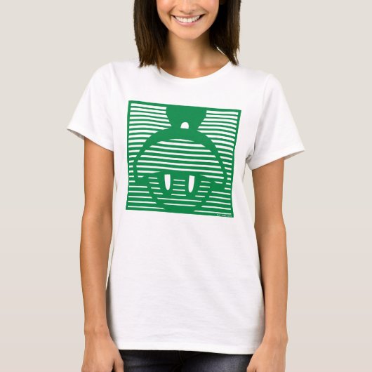 MARVIN HET MARTIAN™ Gestreept pictogram T-shirt (Voorkant)