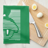 MARVIN HET MARTIAN™ Gestreept pictogram Theedoek (Quarter Fold)