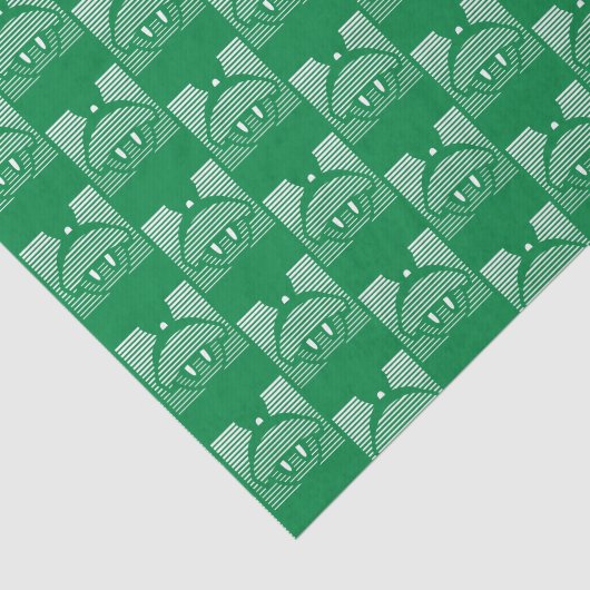 MARVIN HET MARTIAN™ Gestreept pictogram Tissuepapier (Detail)