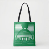 MARVIN HET MARTIAN™ Gestreept pictogram Tote Bag (Voorkant)