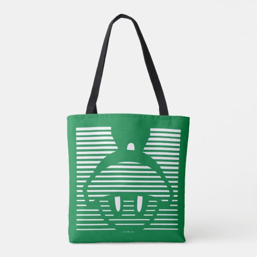 MARVIN HET MARTIAN™ Gestreept pictogram Tote Bag (Achterkant)