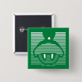 MARVIN HET MARTIAN™ Gestreept pictogram Vierkante Button 5,1 Cm (Voorkant /achterkant)