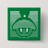 MARVIN HET MARTIAN™ Gestreept pictogram Vierkante Button 5,1 Cm (Voorkant)