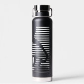 MARVIN HET MARTIAN™ Gestreept pictogram Waterfles (Achterkant)
