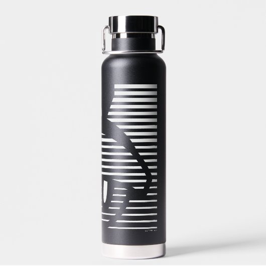 MARVIN HET MARTIAN™ Gestreept pictogram Waterfles (Achterkant)