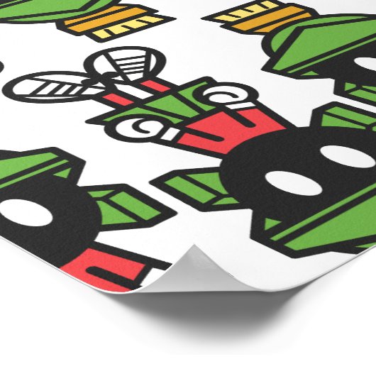 MARVIN HET MARTIAN™-KINDEND Patroon Poster (Hoek)