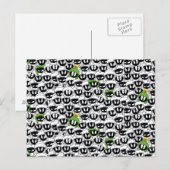 MARVIN HET MARTIAN™ Line Art Color Pop Patroon Briefkaart (Voorkant / Achterkant)