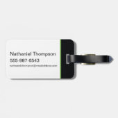 MARVIN HET MARTIAN™ silhouet met raygun Bagagelabel (Achterkant horizontaal)