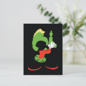 MARVIN HET MARTIAN™ silhouet met raygun Briefkaart (Staand voorkant)