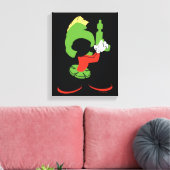 MARVIN HET MARTIAN™ silhouet met raygun Canvas Afdruk (Insitu (Woonkamer))