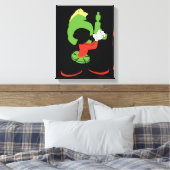 MARVIN HET MARTIAN™ silhouet met raygun Canvas Afdruk (Insitu (Slaapkamer))